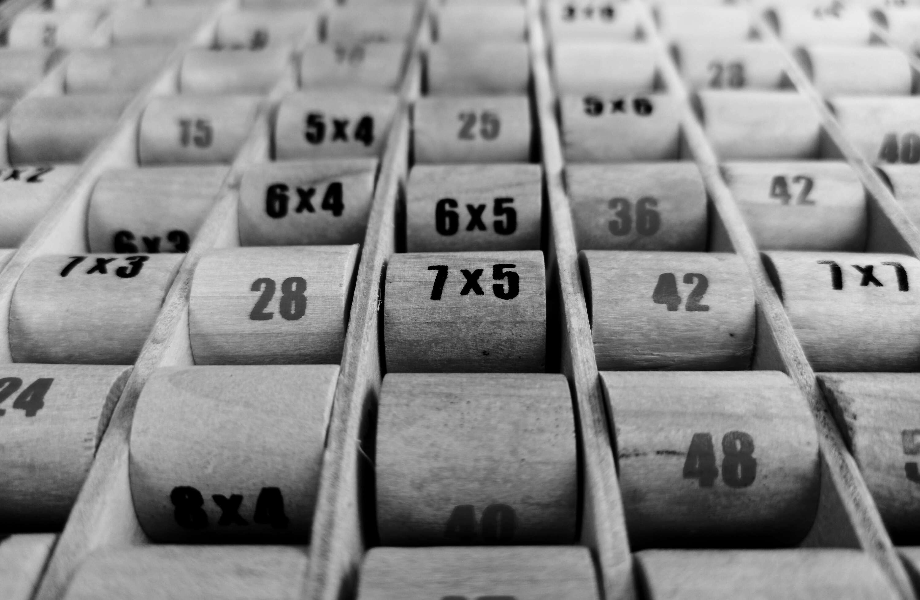 Image with a random assortment of numbers
